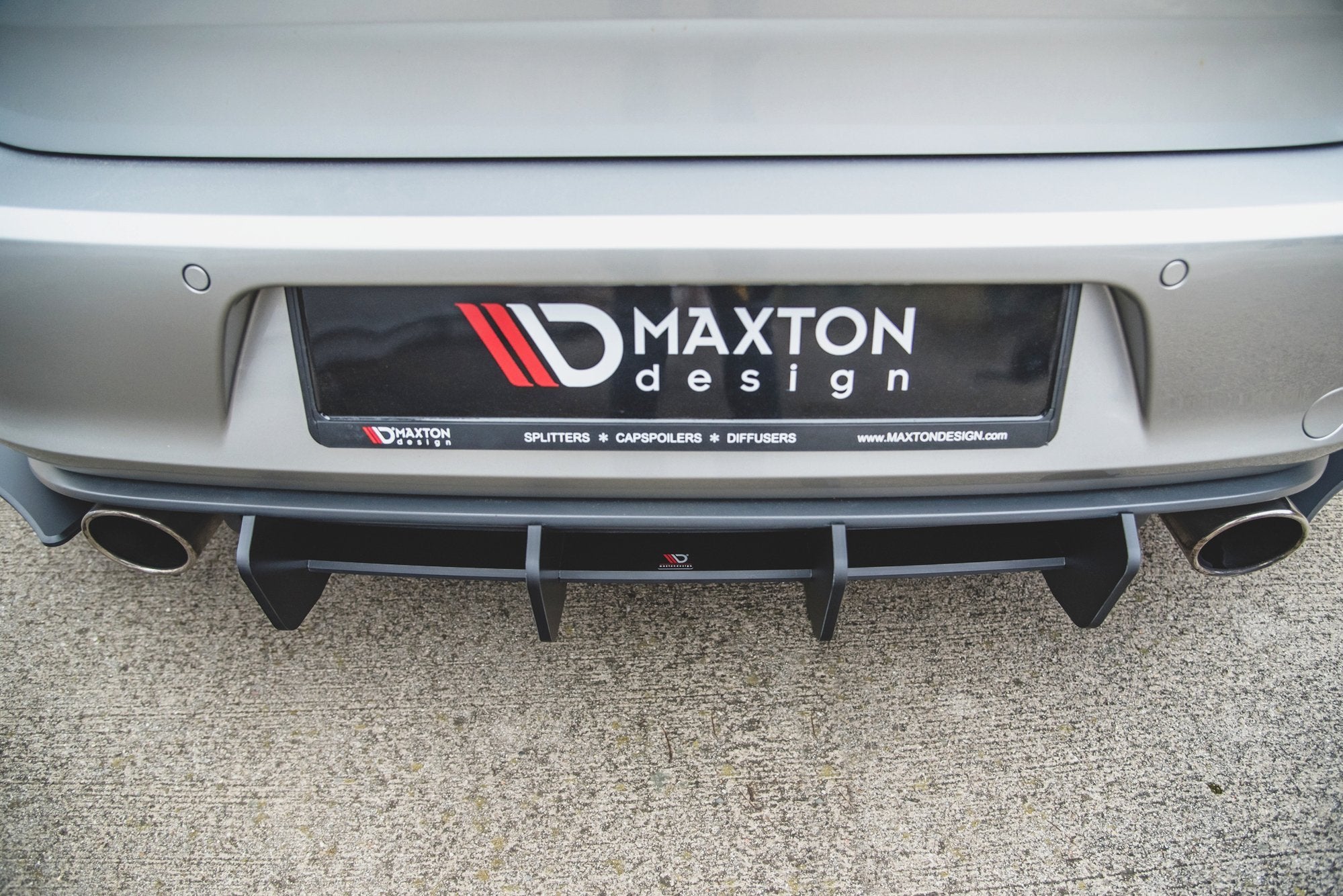 Maxton Design Diffusor Heck Ansatz passend für Heckschürze V.2 passend für VW Golf 7 GTI
