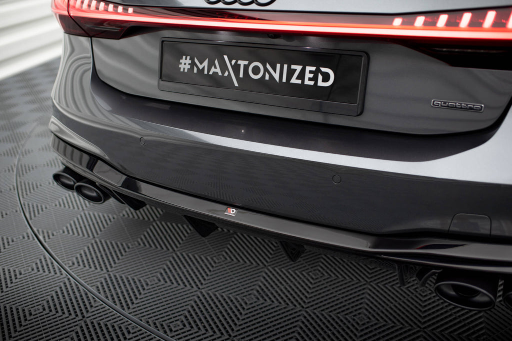 Maxton Design Diffusor Heck Ansatz + Endrohre passend für Audi A7 S-Line C8 / S7 C8 / C8 Facelift / S7 Facelift