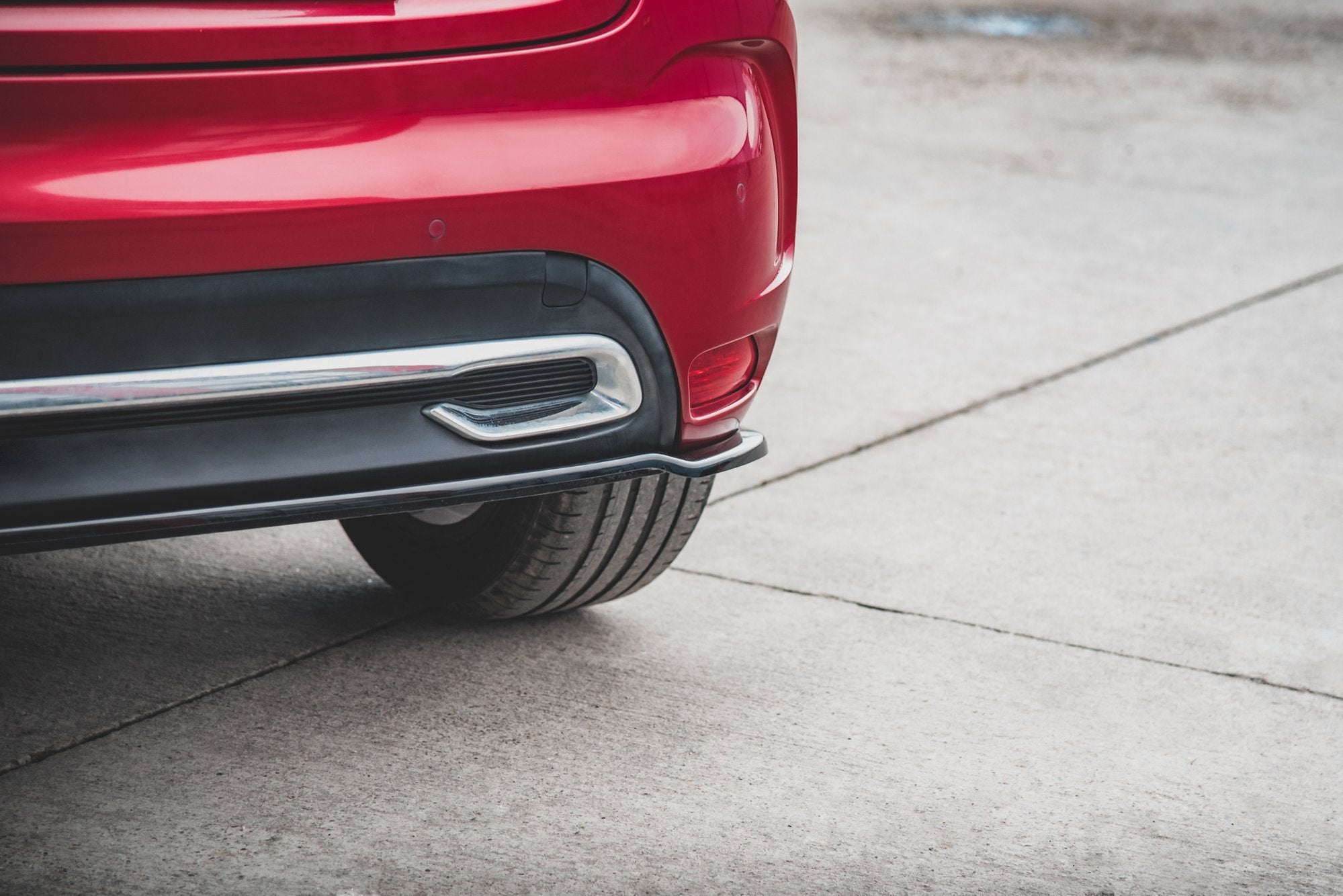 Maxton Design Heckansatz Citroen DS4 schwarz Hochglanz für Citroen DS4 [2011-2015]