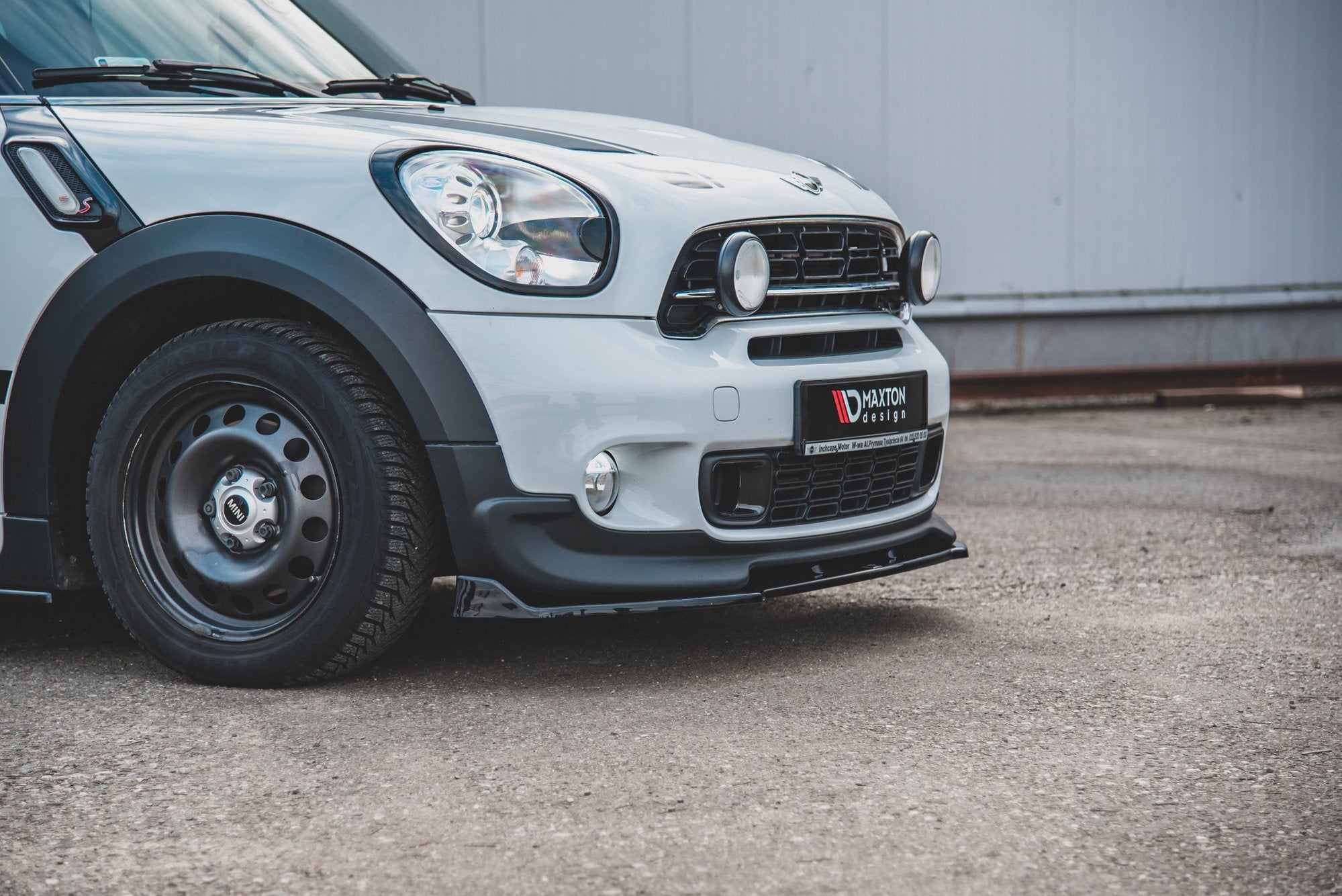 Maxton Design Front Ansatz für Mini Countryman Mk1 JCW schwarz matt