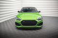 Maxton Design Street+ Spoilerlippe Front Ansatz V.3 passend für Audi RS5 F5 Facelift schwarz Hochglanz
