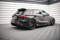 Maxton Design Street Pro Street+ Seitenschweller Leisten + Flaps passend für Audi RS3 Sportback 8Y schwarz Hochglanz