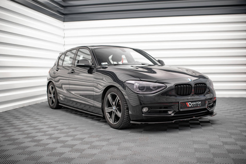 Maxton Design Street+ Seitenschweller Leisten passend für BMW 1er F20 schwarz Hochglanz