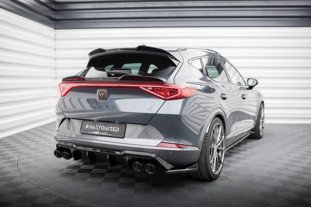 Maxton Design Diffusor Heck Ansatz V.3 passend für + Endrohre passend für Cupra Formentor VZ Mk1 / Mk1 Facelift