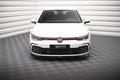Maxton Design Street+ Spoilerlippe Front Ansatz V.7 passend für VW Golf GTI / GTE / GTD / R-Line Mk8 schwarz Hochglanz