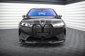 Maxton Design Street+ Spoilerlippe Front Ansatz V.2 passend für BMW iX M-Paket i20 schwarz Hochglanz
