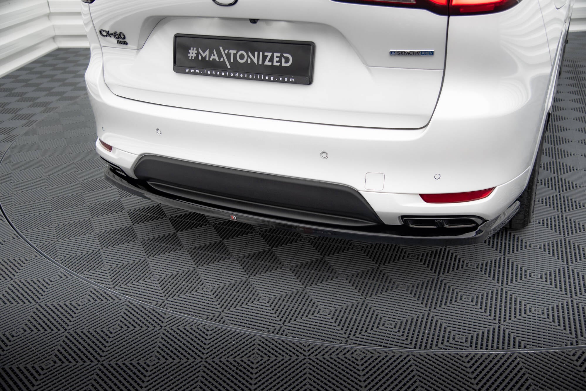 Maxton Design Heckansatz Mazda CX-60 Mk1 schwarz Hochglanz für Mazda CX-60 Mk1