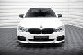 Maxton Design Street+ Spoilerlippe Front Ansatz V.2 passend für BMW 5er M-Paket / M550d / M550i G30/ G31 M-Paket schwarz Hochglanz