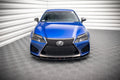 Maxton Design Street+ Spoilerlippe Front Ansatz V.2 passend für Lexus GS F Mk4 Facelift schwarz Hochglanz
