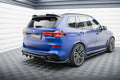 Maxton Design Street+ Mittlerer Diffusor RACE V.2 passend für BMW X5 M-Paket G05 Facelift schwarz Hochglanz