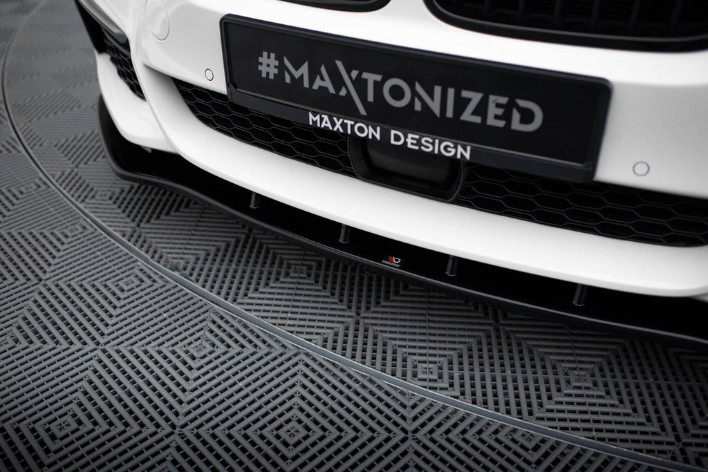 Maxton Design Street+ Spoilerlippe Front Ansatz V.1 passend für BMW 5er M-Paket / M550d / M550i G30/ G31 M-Paket schwarz Hochglanz