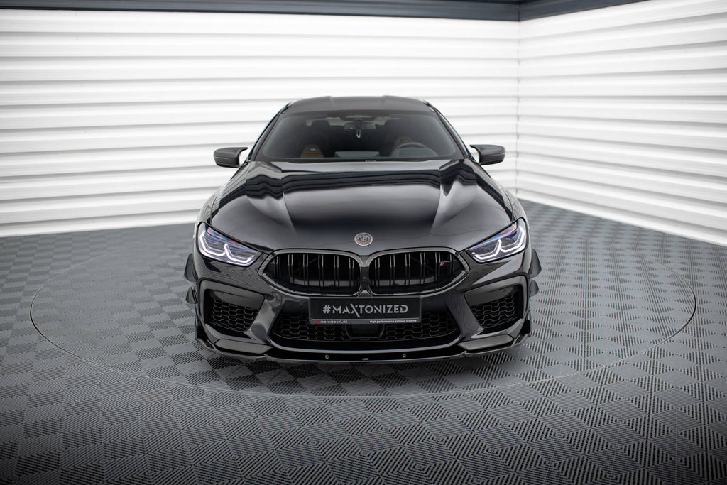 Maxton Design Street+ Spoilerlippe Front Ansatz V.1 + Flaps passend für BMW M8 Gran Coupe F93 / Coupe F92