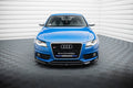 Maxton Design Street+ Spoilerlippe Front Ansatz V.3 passend für Audi S4 / A4 S-Line B8 schwarz Hochglanz