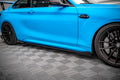 Maxton Design Seitenschweller Flaps passend für BMW M2 F87 schwarz Hochglanz