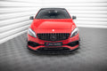 Maxton Design Street Pro Street+ Spoilerlippe Front Ansatz passend für Mercedes-Benz A 45 AMG Aero W176 Facelift