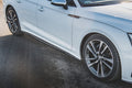 Maxton Design Street+ Seitenschweller Leisten passend für Audi S5 / A5 S-Line Sportback F5 Facelift schwarz Hochglanz