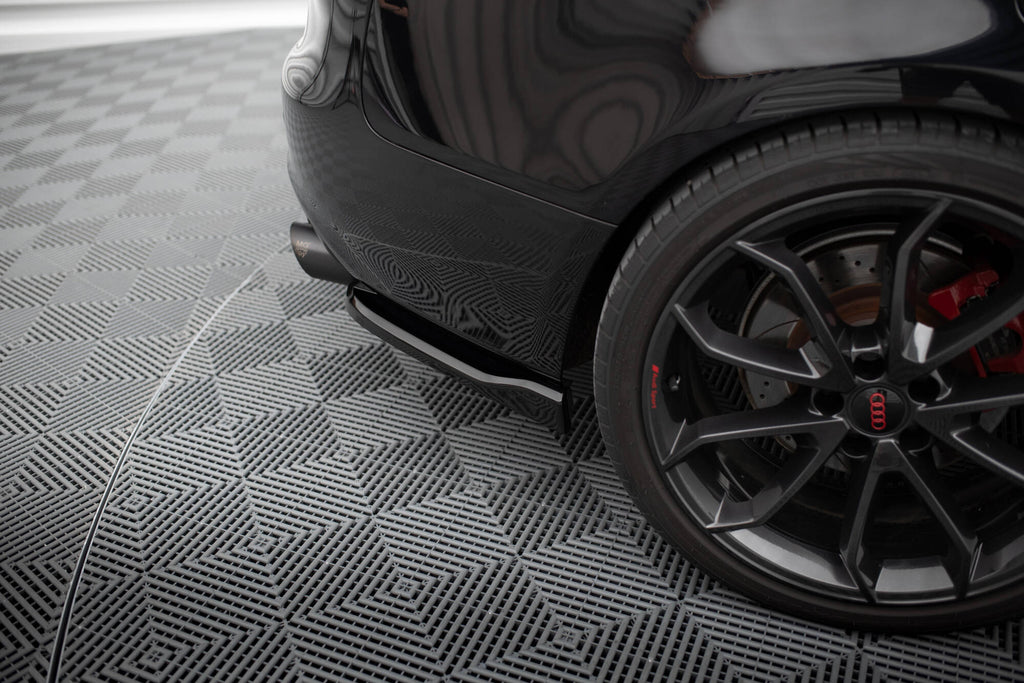 Maxton Design Heck Ansatz Flaps Diffusor V.1 passend für Audi S5 / A5 S-Line Coupe / Cabriolet 8T schwarz Hochglanz