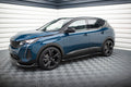 Maxton Design Street+ Seitenschweller Leisten passend für Peugeot 3008 GT-Line Mk2 Facelift schwarz Hochglanz