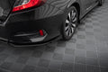 Maxton Design Hintere Seiten Flaps passend für Honda Civic Mk10 schwarz Hochglanz