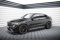 Maxton Design Street+ Seitenschweller Leisten passend für Mercedes-AMG GLC 63 / 43 SUV / Coupe X253 / C253 schwarz Hochglanz