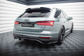 Maxton Design Street+ Mittlerer Diffusor RACE passend für Audi A6 Allroad C8 schwarz Hochglanz