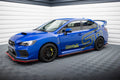 Maxton Design Street+ Seitenschweller Leisten V.2 passend für SUBARU WRX STI schwarz Hochglanz