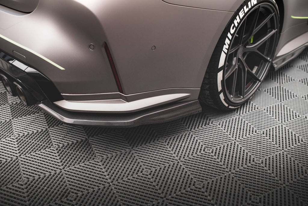 Maxton Design Prepreg Carbon Fiber Heck Ansatz Flaps Diffusor passend für BMW M4 G82 / G82 Facelift