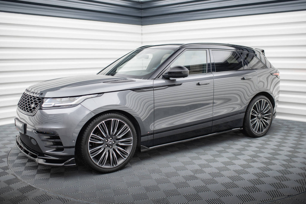 Maxton Design Street+ Seitenschweller Leisten passend für Land Rover Range Rover Velar R-Dynamic Mk1 schwarz Hochglanz