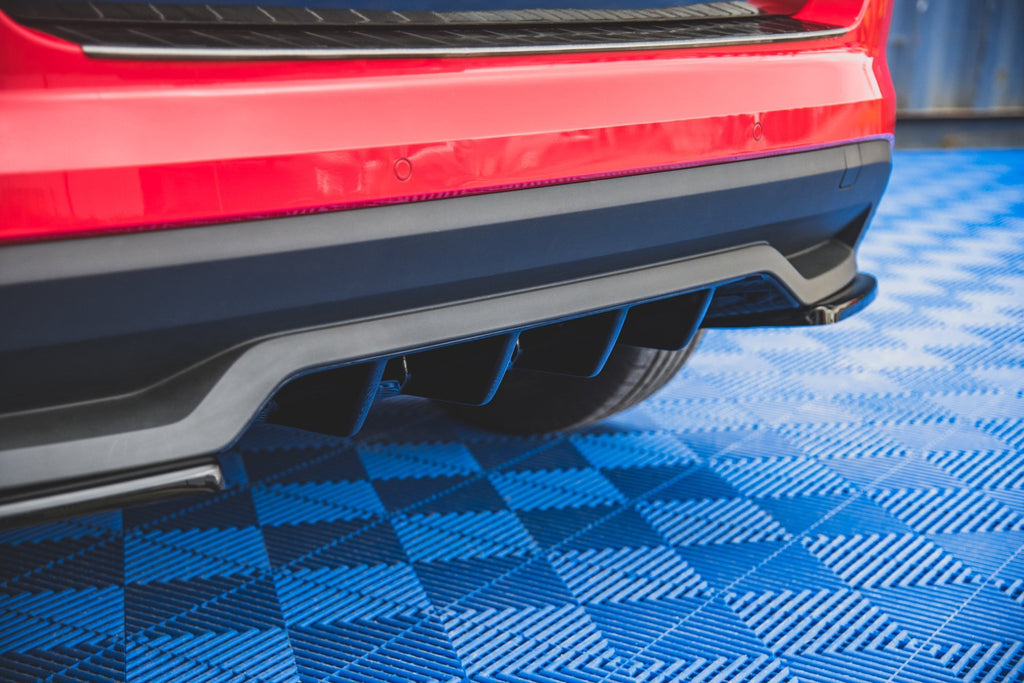 Maxton Design Diffusor Heck Ansatz passend für Skoda Kamiq Mk1 schwarz Hochglanz