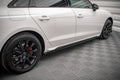 Maxton Design Street+ Seitenschweller Leisten passend für Audi A4 B9 Facelift schwarz Hochglanz