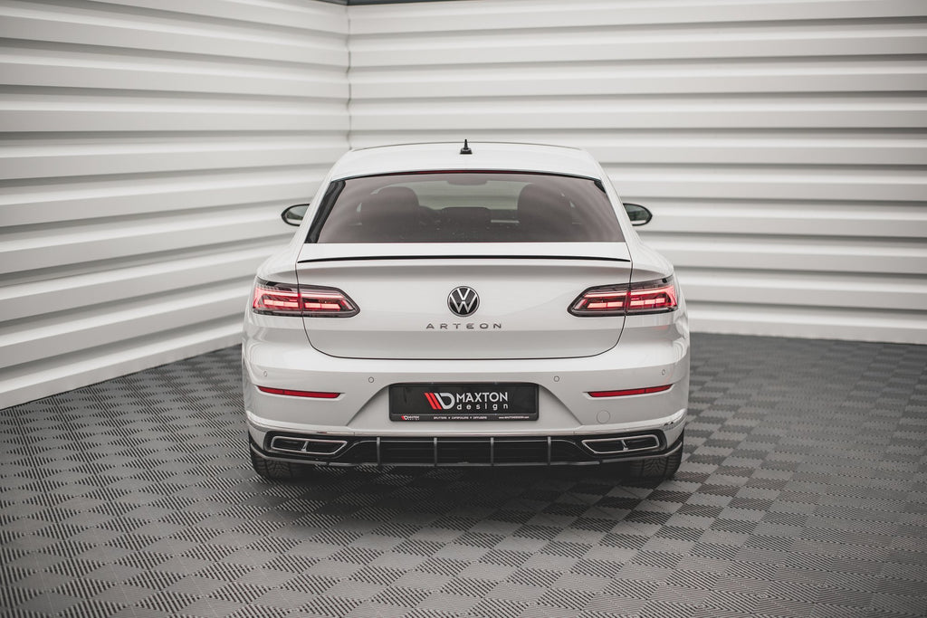 Maxton Design Street Pro Heck Ansatz Flaps Diffusor passend für VW Arteon Limousine / Shooting Brake R-Line Mk1 Facelift