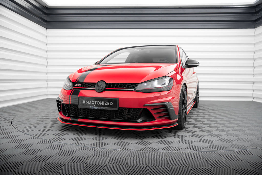 Maxton Design Street+ Spoilerlippe Front Ansatz passend für VW Golf GTI Clubsport Mk7
