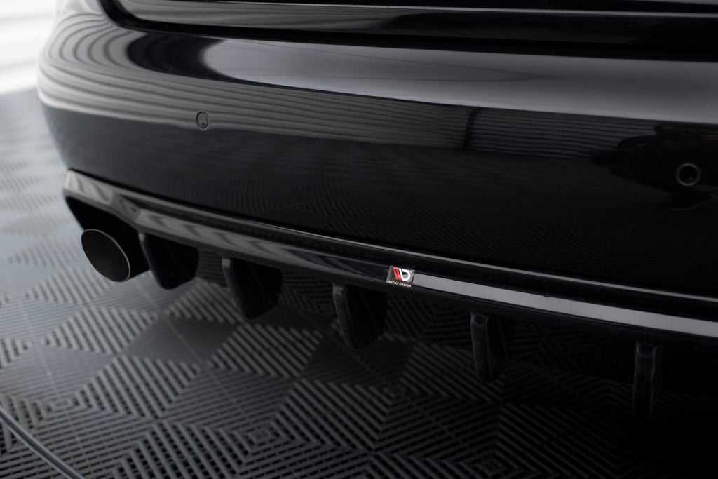 Maxton Design Diffusor Heck Ansatz passend für Audi A4 B8 (Einzelauspuff li. re.)