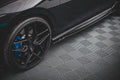 Maxton Design Street+ Seitenschweller Leisten passend für V.1 passend für VW Golf R Hatchback Mk8 Facelift schwarz Hochglanz