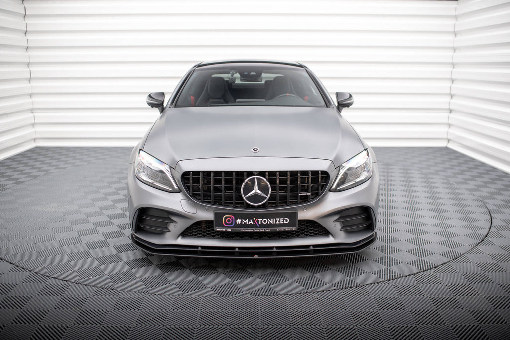 Maxton Design Street Pro Street+ Spoilerlippe Front Ansatz passend für Mercedes-AMG C43 Coupe / Cabrio C205 Facelift / A205 Facelift