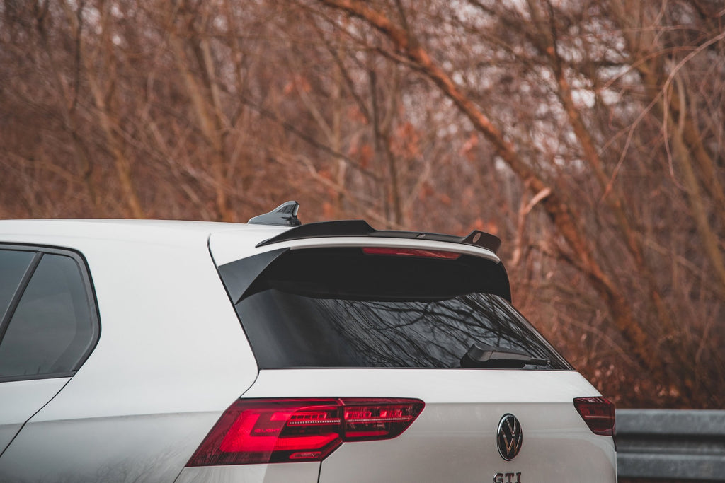 Maxton Design Spoiler CAP V.2 passend für VW Golf GTI / GTE / GTD / R-Line / R Mk8 schwarz Hochglanz