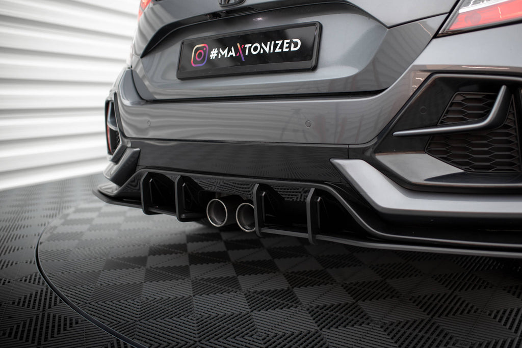 Maxton Design Street Pro Heck Ansatz Flaps Diffusor V.1 passend für Honda Civic Sport Mk 10 Facelift