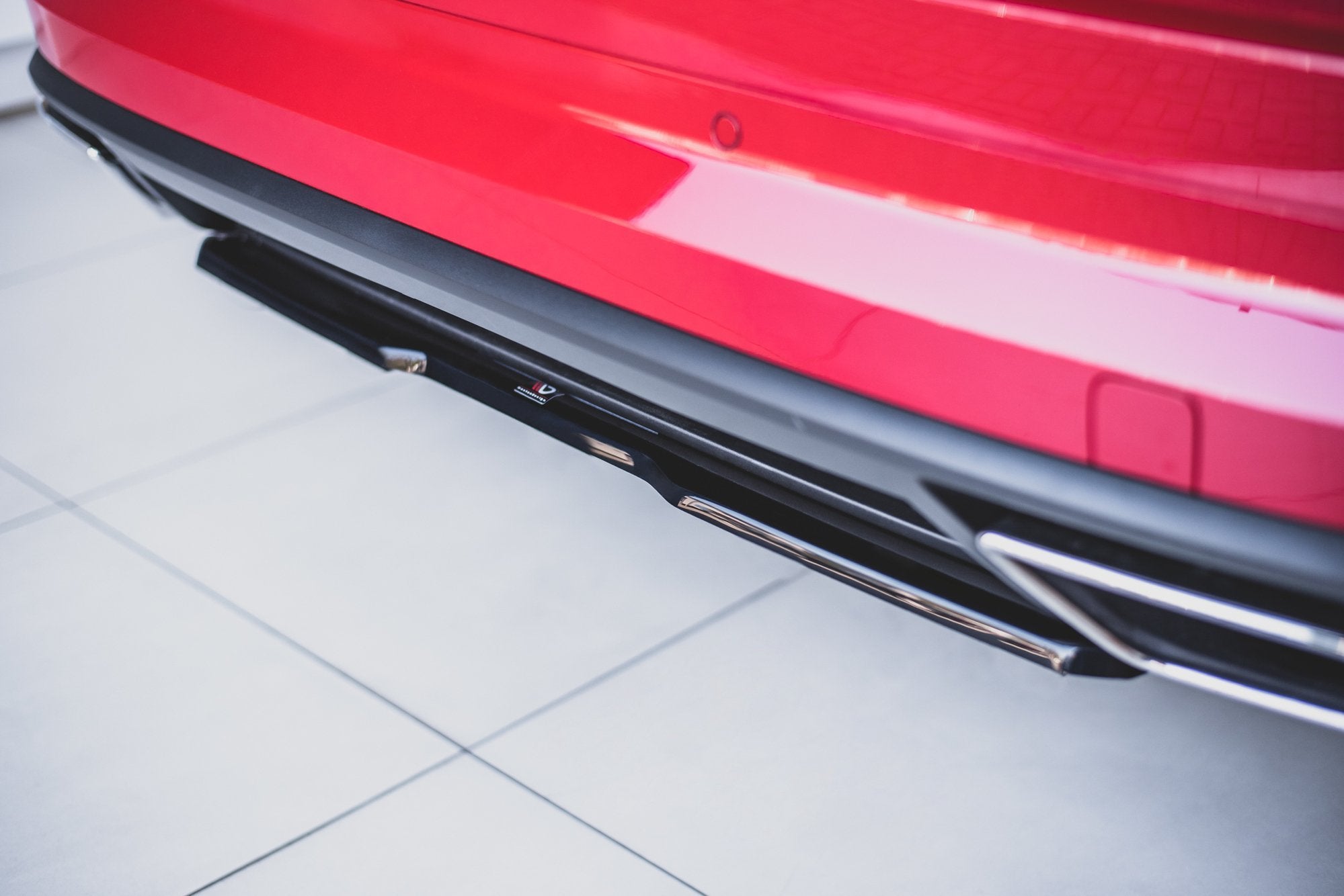 Maxton Design Heckansatz Skoda Kodiaq RS Mk1 / Mk1 Facelift schwarz Hochglanz für Skoda Kodiaq Mk1