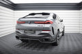 Maxton Design Street+ Mittlerer Diffusor RACE V.2 passend für BMW X6 M-Paket G06 Facelift schwarz Hochglanz