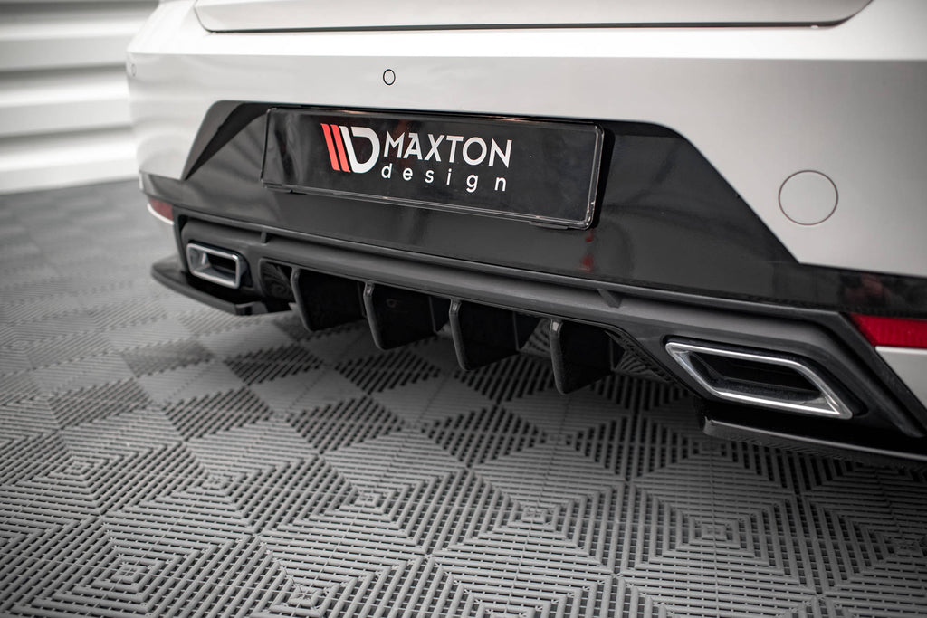 Maxton Design Diffusor Heck Ansatz passend für Seat Ibiza FR/ Standard Mk5 schwarz Hochglanz