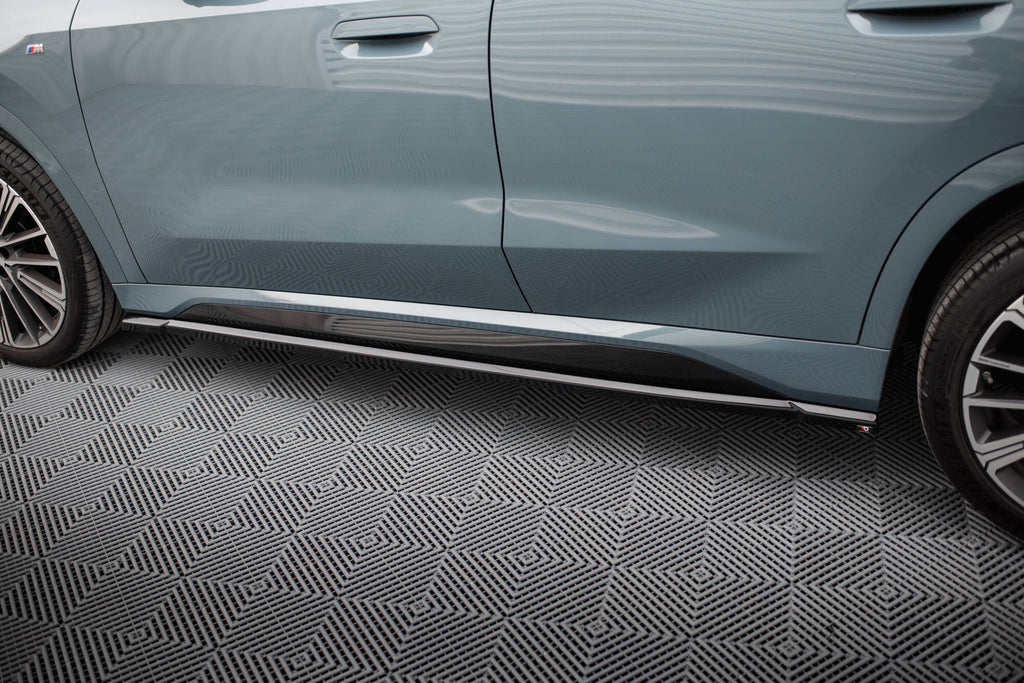 Maxton Design Street+ Seitenschweller Leisten passend für BMW X1 M35i U11 schwarz Hochglanz