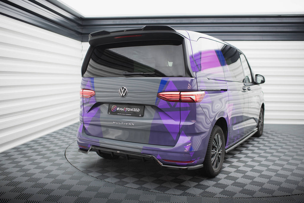 Maxton Design Street+ Mittlerer Diffusor RACE passend für VW Multivan T7 schwarz Hochglanz