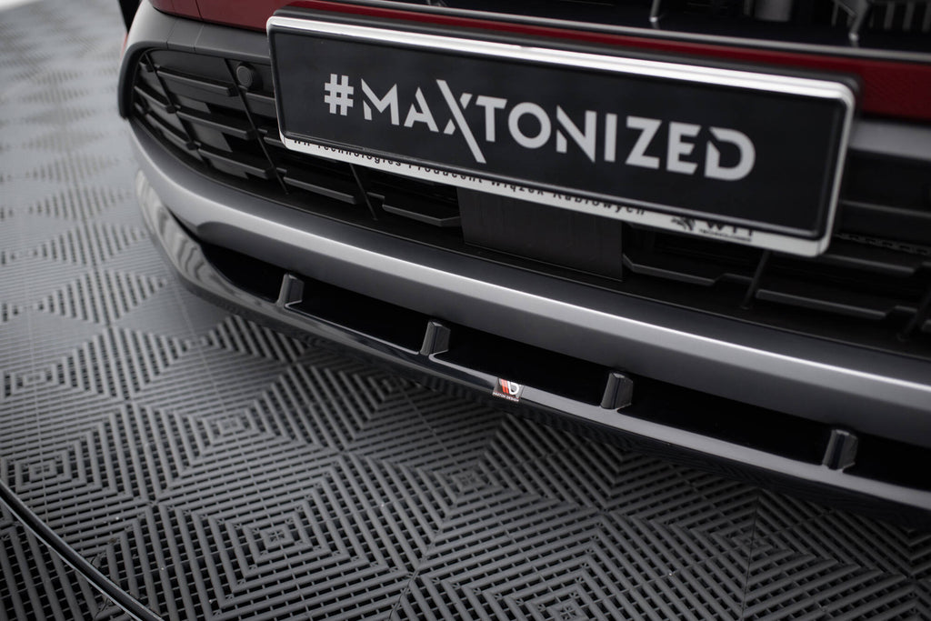 Maxton Design Street+ Spoilerlippe Front Ansatz V.1 passend für Hyundai Tucson N-Line Mk4 schwarz Hochglanz