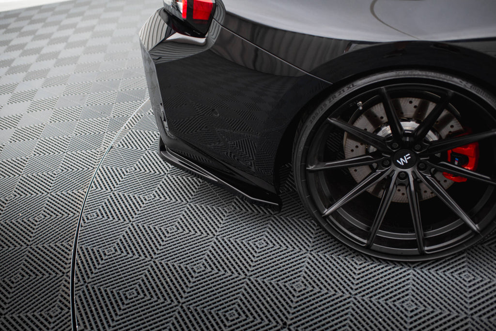 Maxton Design Heck Ansatz Flaps Diffusor V.1 passend für BMW M2 G87 schwarz Hochglanz