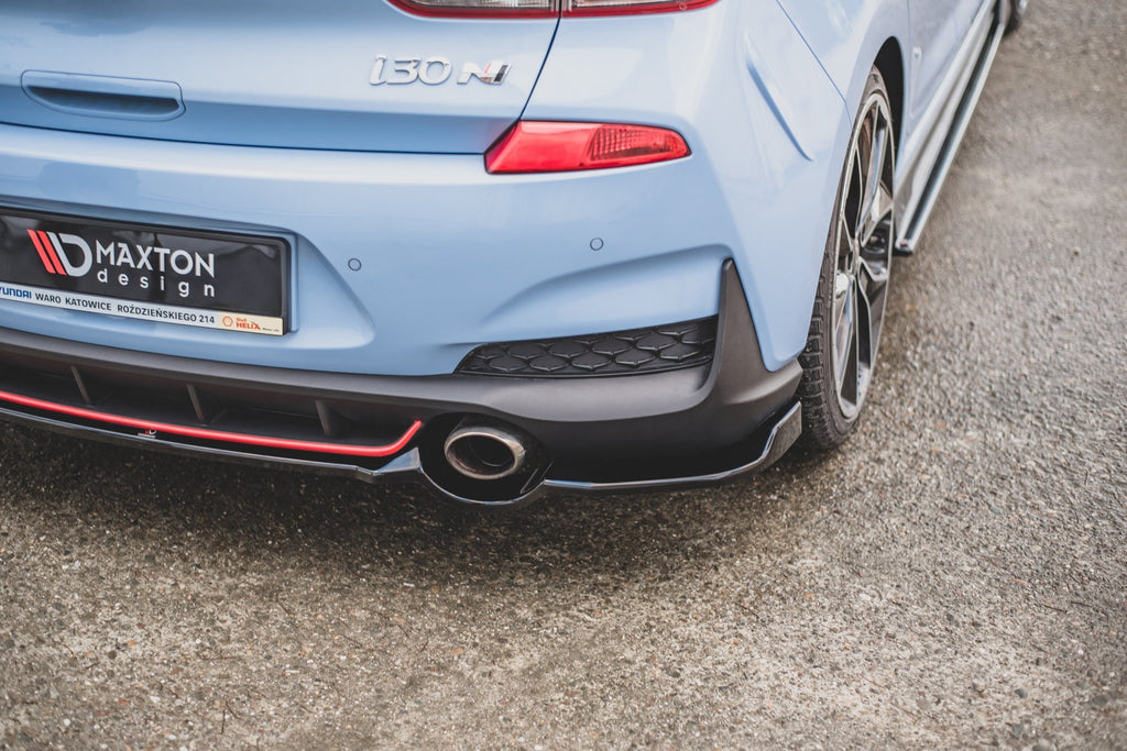 Maxton Design Heckansatz Hyundai I30 N Mk3 Hatchback schwarz Hochglanz für Hyundai I30 N Mk3