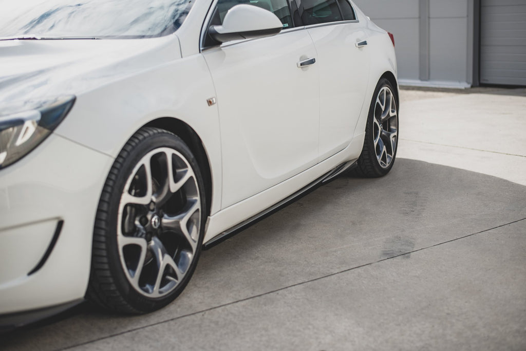 Maxton Design Street+ Seitenschweller Leisten passend für Opel Insignia Mk. 1 OPC schwarz Hochglanz