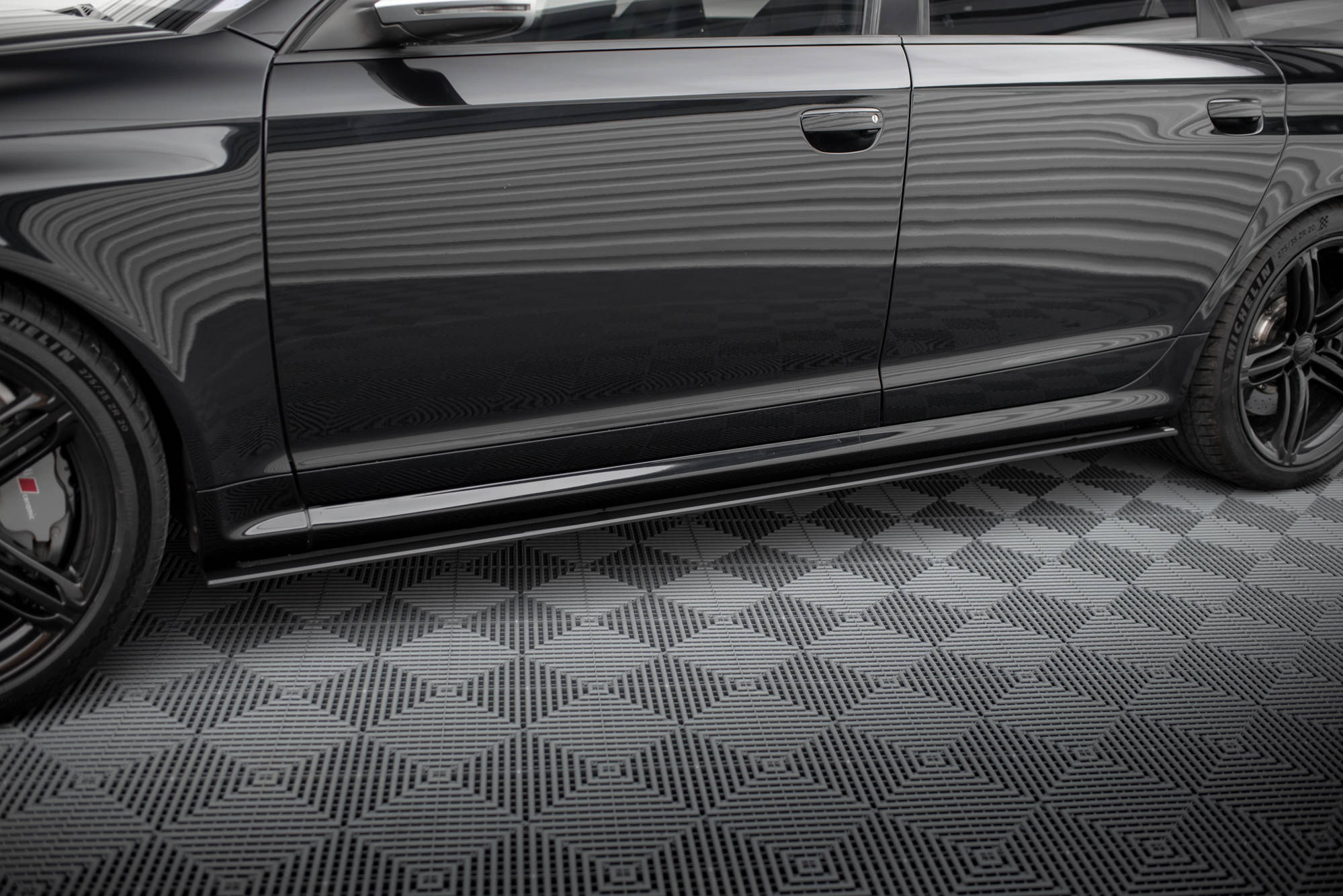 Maxton Design Street Pro Street+ Seitenschweller Leisten passend für Audi RS6 Avant C6