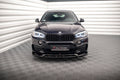 Maxton Design Street+ Spoilerlippe Front Ansatz V.3 passend für BMW X6 M-Paket F16 schwarz Hochglanz