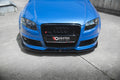 Maxton Design Street+ Spoilerlippe Front Ansatz V.2 passend für Audi RS4 B7 schwarz Hochglanz
