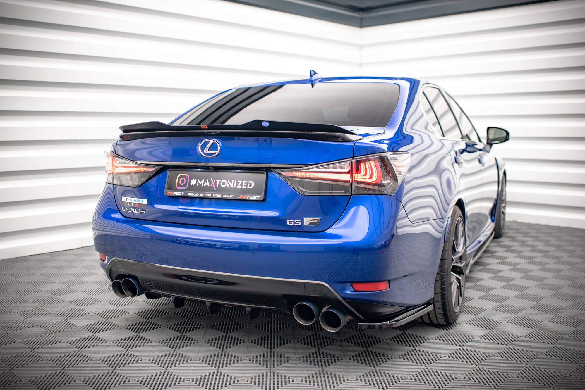Maxton Design Spoiler CAP für Lexus GS F Mk4 Facelift Carbon Look